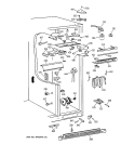 FRESH FOOD SECTION Diagram and Parts List for TPX24BPBBWW  General Electric Refrigerator