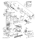 FREEZER SECTION Diagram and Parts List for TFT22JWBCAA  General Electric Refrigerator