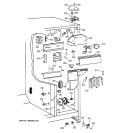 FRESH FOOD SECTION Diagram and Parts List for TFT22PRBCWW  General Electric Refrigerator