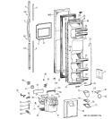 FREEZER DOOR Diagram and Parts List for TFZ22PRBCWW  General Electric Refrigerator