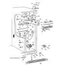 FRESH FOOD SECTION Diagram and Parts List for TPJ24BIBCWW  General Electric Refrigerator