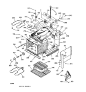 BODY PARTS Diagram and Parts List for JMP31WA1WW  General Electric Range