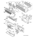 Section Diagram and Parts List for AZ22E09D2CM1  General Electric Air Conditioner