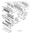 Section Diagram and Parts List for AZ52H09EADM1  General Electric Air Conditioner