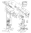 FREEZER SECTION Diagram and Parts List for TPJ24PRBCBB  General Electric Refrigerator