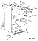 CABINET Diagram and Parts List for TBX21AABRRAA  General Electric Refrigerator