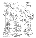 FREEZER SECTION Diagram and Parts List for TFX25CRBCWW  General Electric Refrigerator