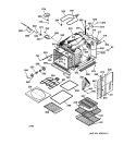 BODY PARTS Diagram and Parts List for ZEK737BA1BB  General Electric Wall Oven