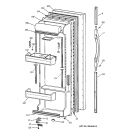 FRESH FOOD DOOR Diagram and Parts List for TFX25ZABCAA  General Electric Refrigerator