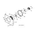 FAN ASSEMBLY Diagram and Parts List for ZEK757BA1BB  General Electric Wall Oven