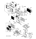 Section Diagram and Parts List for AGV12DAG1  General Electric Air Conditioner