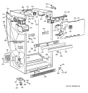 CABINET Diagram and Parts List for CTX18CIBQRWW  Hotpoint Refrigerator