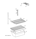 SHELF PARTS Diagram and Parts List for CTX18CIBQRWW  Hotpoint Refrigerator