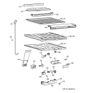 COMPARTMENT SEPARATOR PARTS Diagram and Parts List for CTX18CIBQRWW  Hotpoint Refrigerator