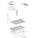SHELF PARTS Diagram and Parts List for CTX18CABQRWW  Hotpoint Refrigerator