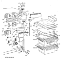 Part Location Diagram of WR13X10058 GE HINGE TOP Assembly FF