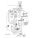 FRESH FOOD SECTION Diagram and Parts List for MST25GRBCWW  General Electric Refrigerator