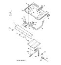 GAS & BURNER PARTS Diagram and Parts List for JGBS20WEA1WW  General Electric Range