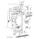 FRESH FOOD SECTION Diagram and Parts List for TPX24BPBABB  General Electric Refrigerator