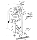 FRESH FOOD SECTION Diagram and Parts List for TPS24PIBBBS  General Electric Refrigerator