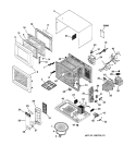 Section Diagram and Parts List for JES1131GB01  General Electric Microwave