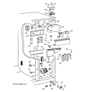 FRESH FOOD SECTION Diagram and Parts List for TFX25PRBCWW  General Electric Refrigerator