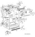 CABINET PARTS Diagram and Parts List for TBX22PIBRRAA  General Electric Refrigerator