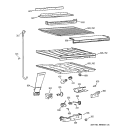 COMPARTMENT SEPARATOR PARTS Diagram and Parts List for TBX22PIBRRAA  General Electric Refrigerator