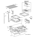 SHELF PARTS Diagram and Parts List for TBX22VABRRWW  General Electric Refrigerator