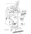 FRESH FOOD SECTION Diagram and Parts List for TFK30PFBCWW  General Electric Refrigerator