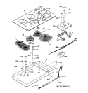 Part Location Diagram of WB25T10010 GE LIGHT INDICATOR Assembly