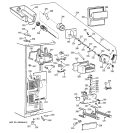 FREEZER SECTION Diagram and Parts List for TFX30PPBBWW  General Electric Refrigerator