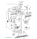 FRESH FOOD SECTION Diagram and Parts List for TFX30PPBBWW  General Electric Refrigerator