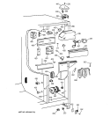 FRESH FOOD SECTION Diagram and Parts List for TFX25QRCCWW  General Electric Refrigerator