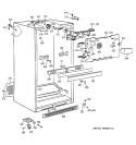 CABINET Diagram and Parts List for TBH19ZABTRWW  General Electric Refrigerator
