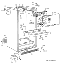 CABINET Diagram and Parts List for TBT24JABTRAA  General Electric Refrigerator