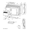 FREEZER DOOR Diagram and Parts List for TBX25PRBSLAA  General Electric Refrigerator