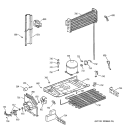 UNIT PARTS Diagram and Parts List for TBX19QABRRAA  General Electric Refrigerator