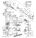 FREEZER SECTION Diagram and Parts List for TFZ22PRBCBB  General Electric Refrigerator