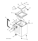CABINET PARTS Diagram and Parts List for VLLR1020T1WO  Hotpoint Washer