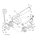 MOTOR Diagram and Parts List for DBL333GY0WW  General Electric Dryer