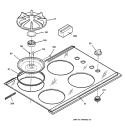 COOKTOP Diagram and Parts List for JGP930SEA1SS  General Electric Cooktop
