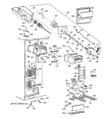 FREEZER SECTION Diagram and Parts List for TPG24PFCCWW  General Electric Refrigerator