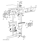 FRESH FOOD SECTION Diagram and Parts List for TFG25PRBCWW  General Electric Refrigerator