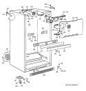 CABINET Diagram and Parts List for TBM18JACCRWW  General Electric Refrigerator