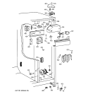 FRESH FOOD SECTION Diagram and Parts List for TFM20JRBCAA  General Electric Refrigerator