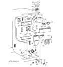 FRESH FOOD SECTION Diagram and Parts List for TFM22PRBCWW  General Electric Refrigerator