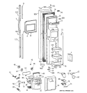FREEZER DOOR Diagram and Parts List for TFK28ZRBCAA  General Electric Refrigerator