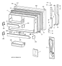 FREEZER DOOR Diagram and Parts List for CTX19MACBRAA  Hotpoint Refrigerator