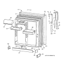 Part Location Diagram of WR38X10118 GE TRIM BRIGHT